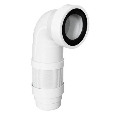 Pipe WC souple coudée extensible diamètre 93-100mm INTERPLAST