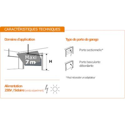 Motorisation de porte de garage GDK 700 SOMFY