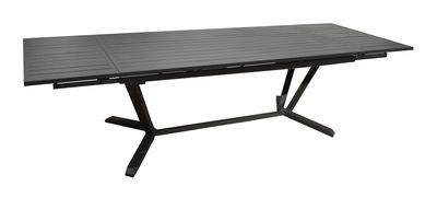 Table de jardin Vita avec allonge L180 à L280 x 100 cm grey PRO LOISIRS