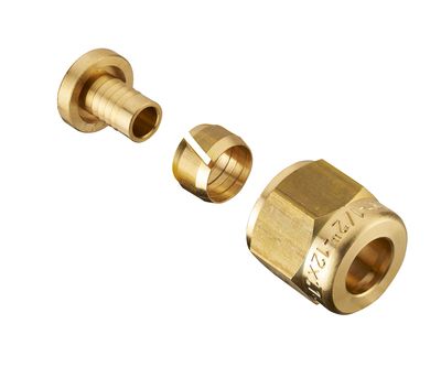 Raccord PER à compression diamètre 16 mm femelle écrou libre 1/2 15/21 Chantier