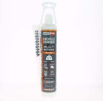 Cheville chimique polyfix + canule 300 ml BATIFIX