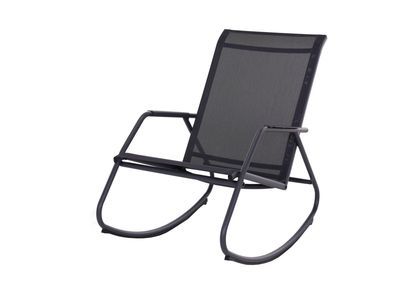 Rocking chair gris en acier Noa ALIZE