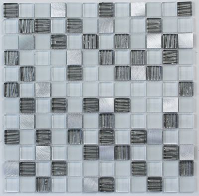 Mosaique 30x30 verr/alu arome