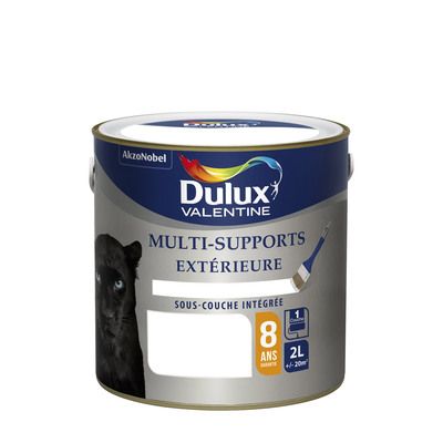 Peinture multi support extérieure satin blanc 2 l - DULUX VALENTINE