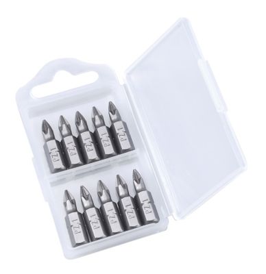 Embouts de vissage Pozidriv diamètre 1 x L 25 mm Eco par 10 TACTIX