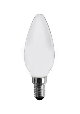 Lot de 3 ampoules LED flamme dépolie E14 4W = 400 lumens blanc chaud - FOXLIGHT