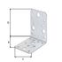 Equerres galvanisées 90 x 90 x 65 mm par 6 ALBERTS