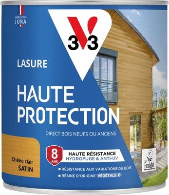 Lasure Haute Protection 8 ans satin chêne clair 0,75 L V33