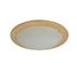 Plafonnier rond blanc/ bois E27 60W EZIO COREP