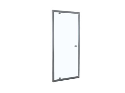 Porte de douche pivotante Tahiti transparente profilés alu chromé 90 x 200 cm