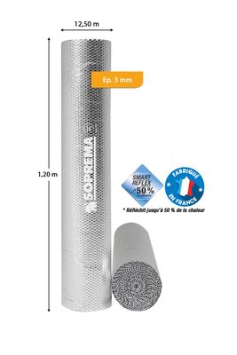 Isolant mince thermo réflecteur ECO REFLEX 12.5 x 1.2 m SOPREMA®