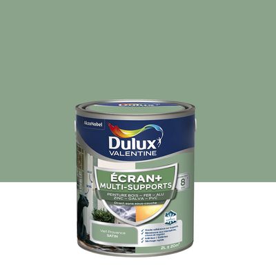 Peinture Ecran+ Multi-supports Dulux Valentine Satin Vert Provence 2 L