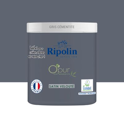 Testeur O'PUR Satin Gris CEMENTITE 75ML - RIPOLIN