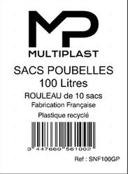 Sacs poubelles noirs 100 litres