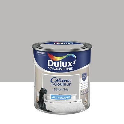 Peinture Crème De Couleur Mat Béton Gris 2,5 L - DULUX VALENTINE