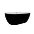 Baignoire îlot ovale noire 180 x 80 cm Orelia BALNEO