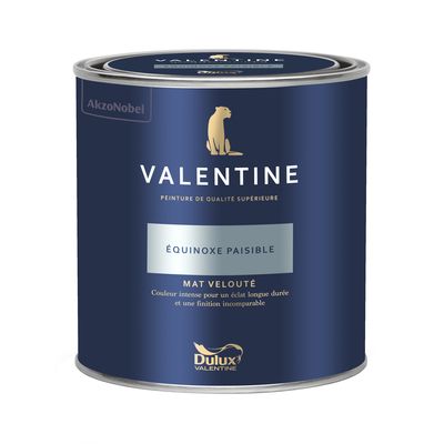 Peinture Valentine  Mat Velouté Équinoxe Paisible 0,5L - DULUX VALENTINE