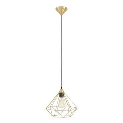 Suspension laiton doré et noir E27 60W Ø32,5 cm TARBES - EGLO