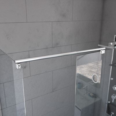 Barre de liaison chromée 40-60 cm paroi de douche à l'italienne AURLANE