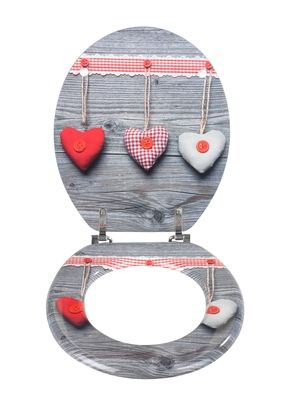 Abattant de WC MDF Bavarian hearts WENKO