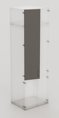 Porte battante Creo graphite 1628 x 373 mm OFITRES