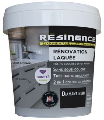 Résine de Rénovation Laquée noir diamant 250 ml RESINENCE