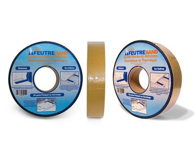 Bande auto-adhésive incompressible pour isolation phonique et thermique 5 cm x 30 m ISOFEUTRE