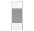 Porte de placard Miroir et Blanc Nacré Structuré Profil gris H 248,5 x L 62,2 cm YNGENIO