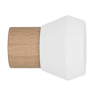 Embout évasé vissé diam 28 mm décor naturel Finition blanc - MOBOIS