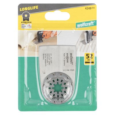 Lame droite HCS 52 mm pour outils multifonction WOLFCRAFT