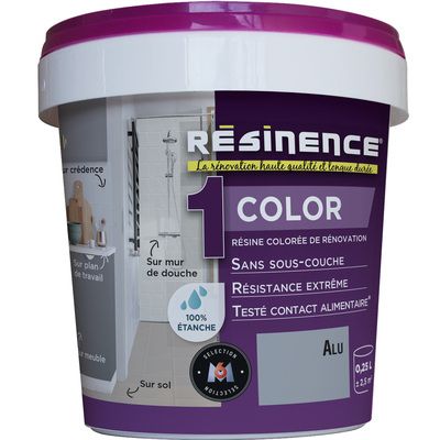 Résine colorée de rénovation aluminium 250 ml - RESINENCE