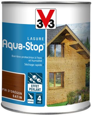 Lasure bois Aqua-Stop® protection intérieure et extérieure pin Oregon 1 l V33