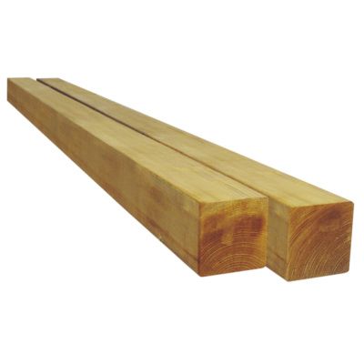 Poteau en pin éco pour panneau bois H 90 x Ep 90 x L 1800 mm OLG