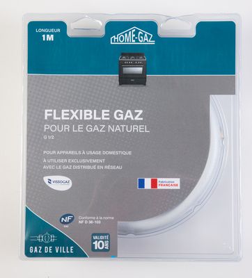 Flexible pour gaz naturel 1m validité 10 ans HOME-GAZ