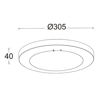 Plafonnier LED extérieur blanc chaud IP54 16,5W 1250 lumens anthracite - Kayah COREP