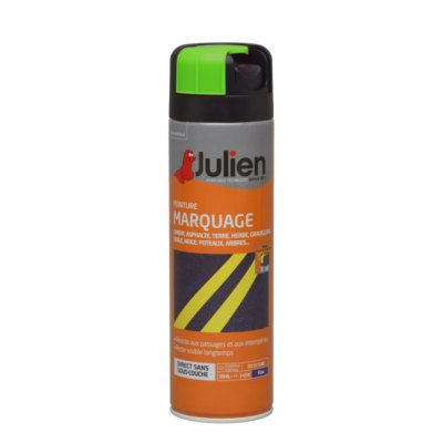 Peinture de marquage en aérosol vert fluo 500ml - JULIEN