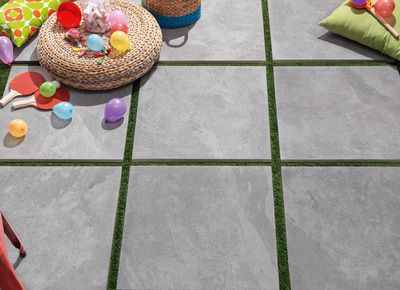 Carrelage de sol extérieur rectifié LIBRE gris 60 x 60 cm ép. 20 mm paquet 0.73 m²