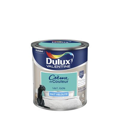 Peinture Crème de Couleur Vert Jade mat 500 ml - DULUX VALENTINE