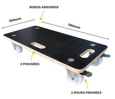 Plateau roulant 400 kg RONDY