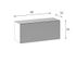 Caisson cuisine haut blanc transversal L 80 x H 35 x P 30 cm OFITRES