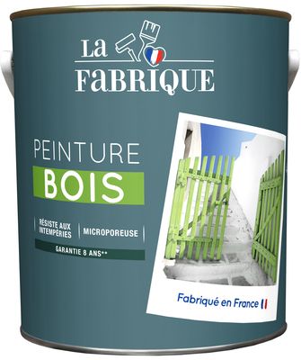 Peinture spéciale bois blanc satin 2,5 l LA FABRIQUE