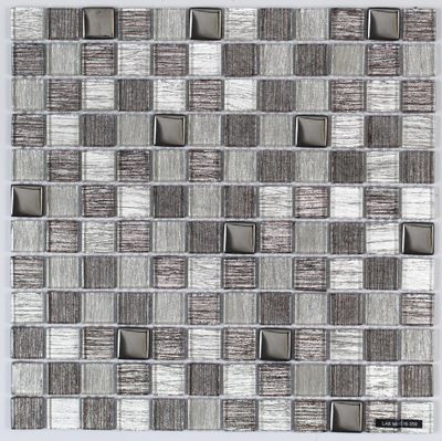 Mosaïque carrée Thierry camaïeu de gris 30 x 30 cm MAT INTER