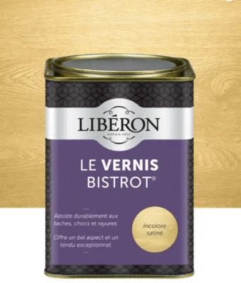 Vernis bistrot satin incolore 1 litre LIBERON