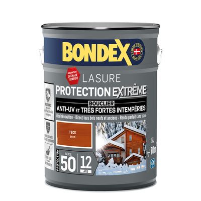 Lasure protection extrême 12 ans teck 5 l BONDEX