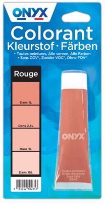 Colorant universel pour peinture rouge 60 ml ONYX