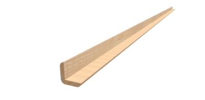 Baguette d'angle en sapin 28 x 28 x 2480 mm