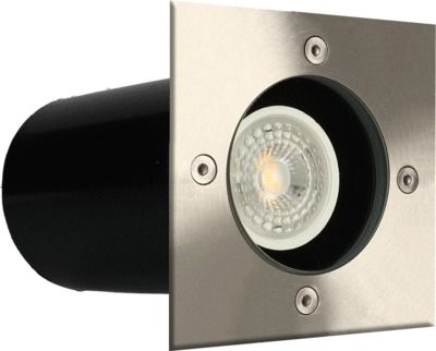 Spot extérieur encastrable LED Aluminium GU 10 IP 67 blanc chaud 380 lumens - ARLUX