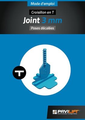 Kit de croisillons de carrelage autonivelants en T 3 mm PAVILIFT