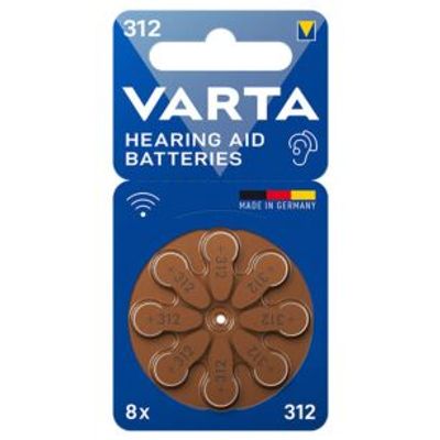 Lot de 8 piles auditives 312  - VARTA