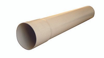 Tuyau de descente PVC sable diamètre 80 mm 2 m INTERPLAST